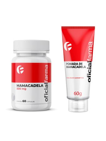 Mamacadela 500mg 60 C&aacute;psulas + Pomada De Mamacadela Para Vitiligo 20% 60g