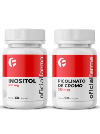 Suplementa&ccedil;&atilde;o para Diabetes - Picolinato de Cromo + Inositol 
