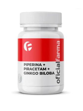 Piperina + Piracetam + Ginkgo Biloba 60 C&aacute;psulas