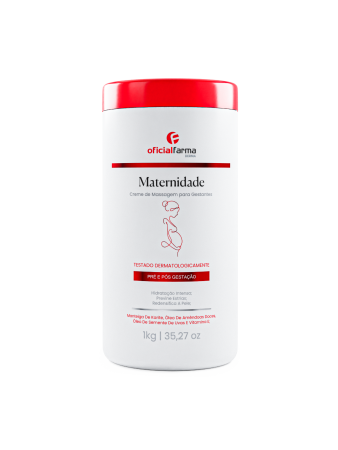 Creme para Estrias e Massagem Pr&eacute; e P&oacute;s Maternidade 1kg